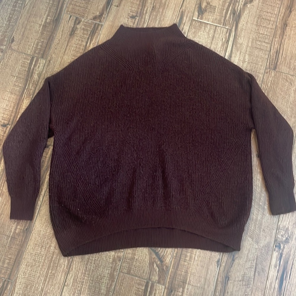 Maroon oversized sweater